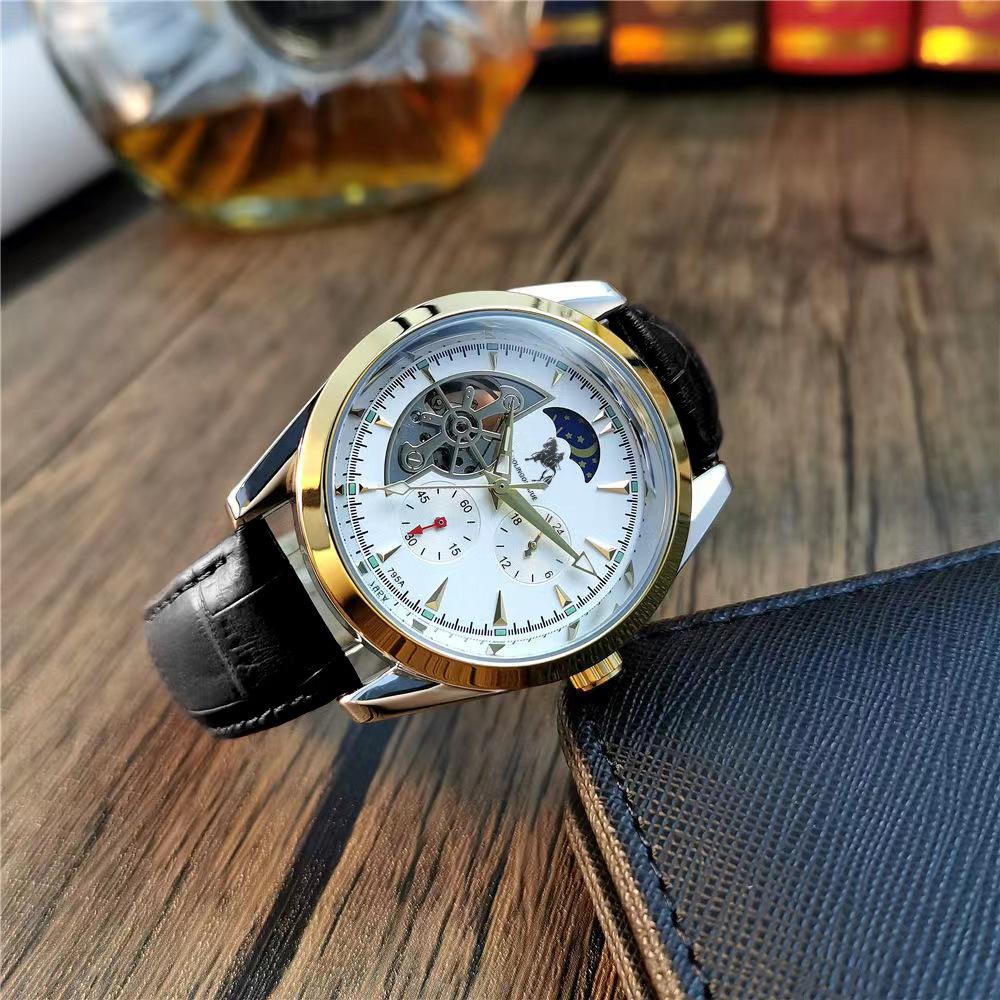 Duke of Lorraine Skeleton Mechanical Watch: Multi-Function, Luminous, Waterproof, Casual Business Steel Band