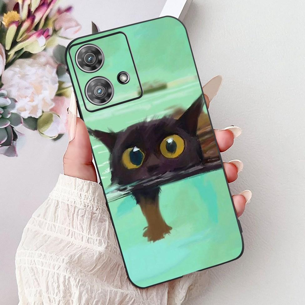 For Motorola Edge 40 Neo Case XT2307-1 Fashion Luxury Cute Cartoon Silicone Shockproof Bumper For Motorola Edge 40Neo Back Cover
