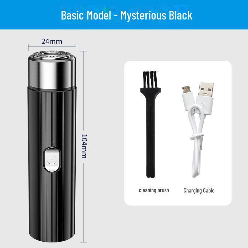 Portable USB Rechargeable Electric Razor for Men, Washable Beard Shaver