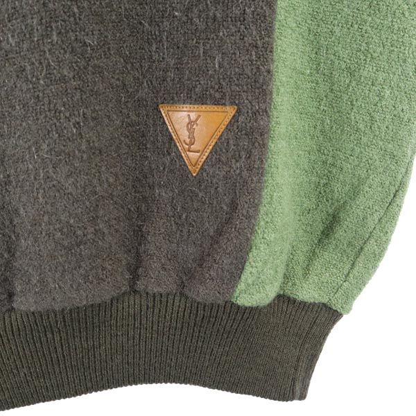 Yves Saint Laurent 90s Old Long Sleeve Wool Blend Sweater Men's Used