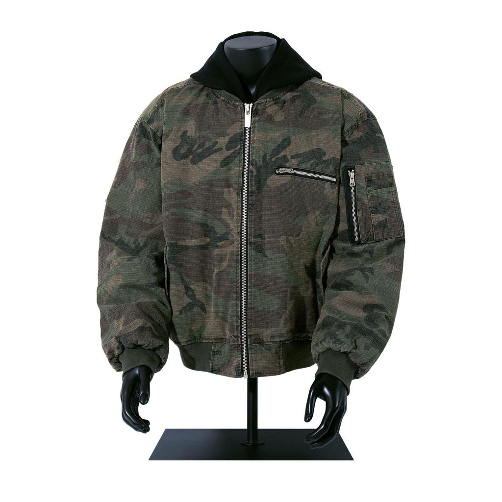 2025 Winter Men's Camouflage Cotton Pilot Jacket - Motorcycle Style Two-Piece Baseball Coat