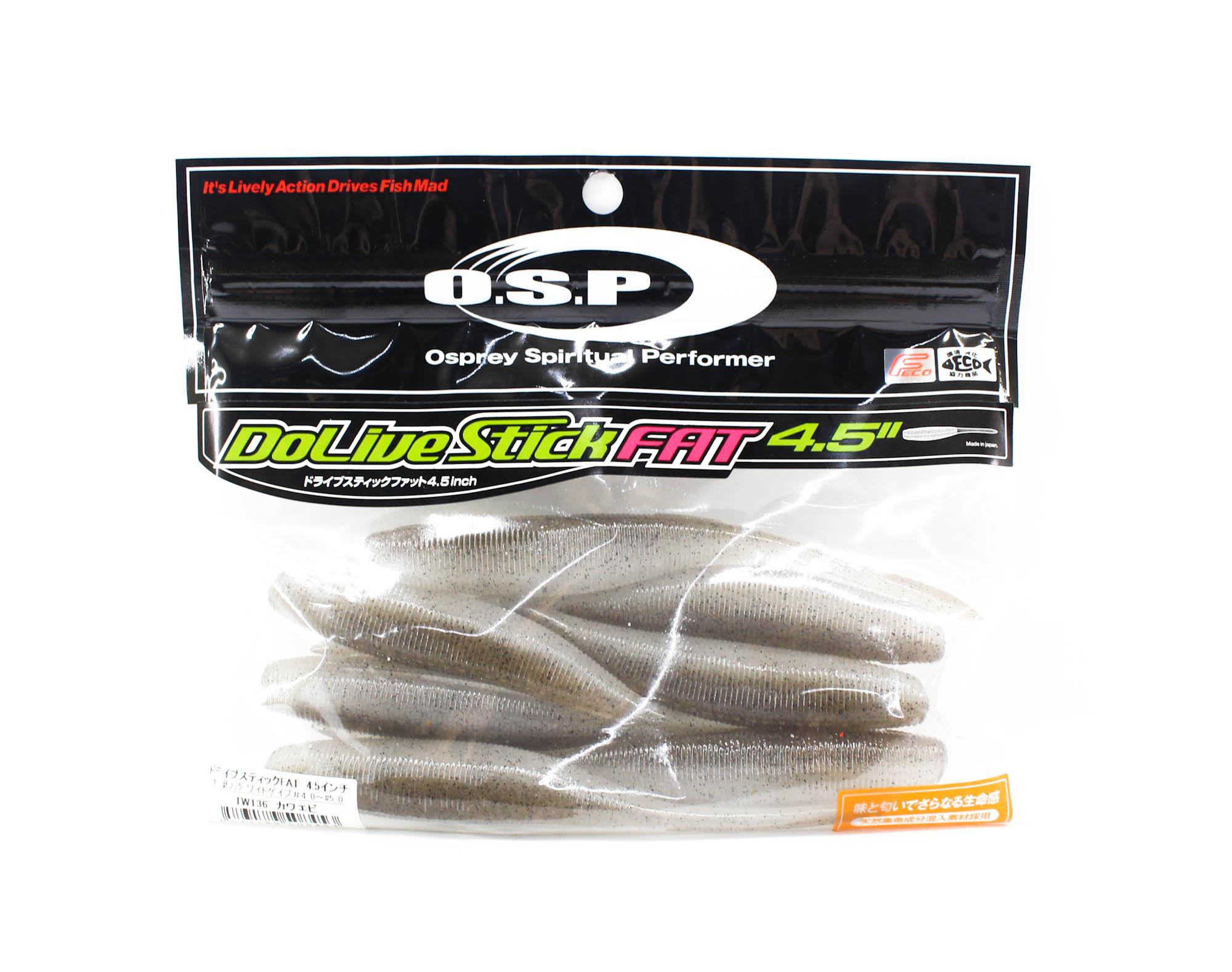 

Мягкая приманка OSP Dolive Stick Fat 4,5 дюйма TW-136 (8453)