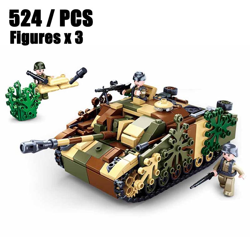 2025 Nowy Sluban Czołg Podstawowy T-54 Klocki Model Klasycznego Pojazdu Pancernego z II Wojny Światowej Klocki Zabawka dla Dzieci Prezent dla Chłopca