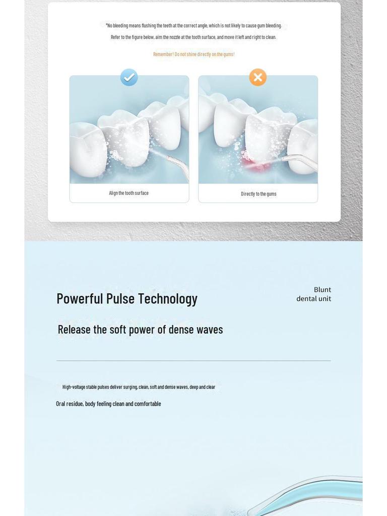 Tragbarer Elektrischer Teleskop-Wasserzahnseide Zahnreiniger