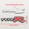 3D Metal Car Sticker Logo TypeR Badge Emblem For Honda CIVIC Type R FD2 FD FA 5 Mugen TypeR Racing Auto Styling Accessories