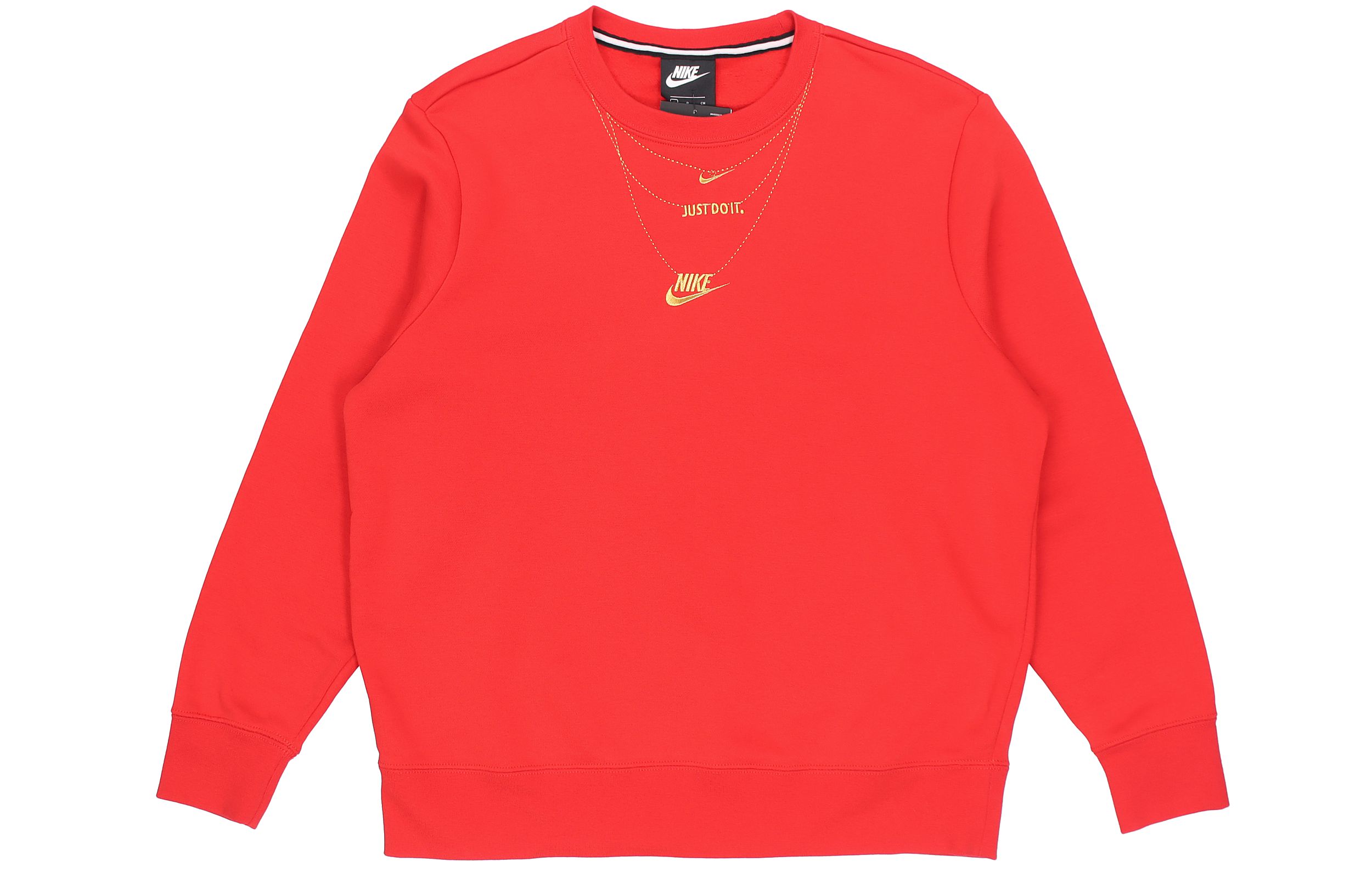 Nike Sweatshirts Women s Red Crew Neck Moderate Regular CZ4023-657 XL