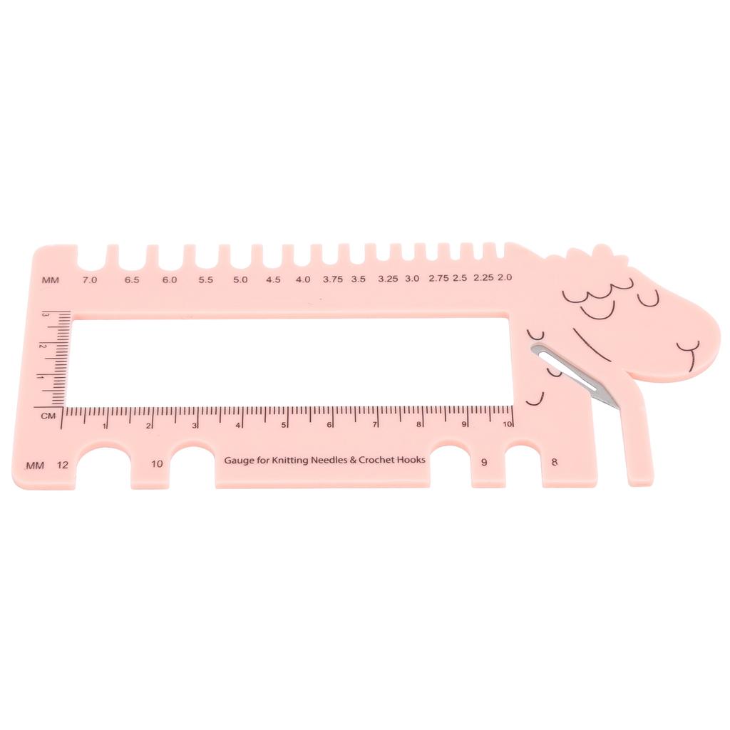 Lineal Kunststoff Schafe Form Häkeln Pullover Stricken Thread Gauge Messung Weben Hilfswerkzeug