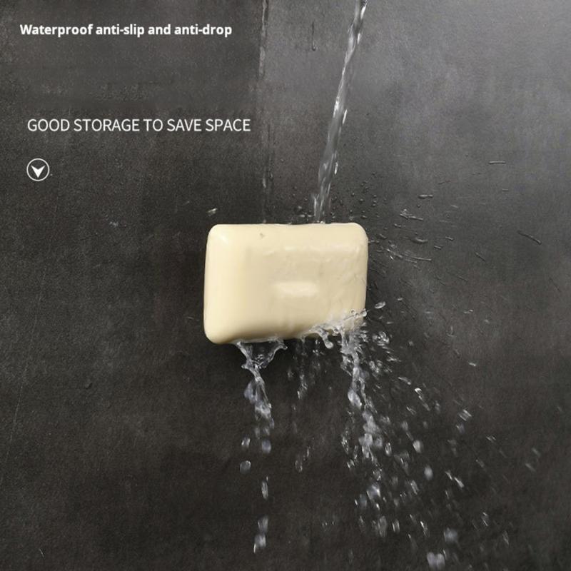 2PCs Strong Soap Shelf Magnetic Base Quick Installation On Tile Glass Or Steel Areas
