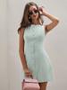 2026 summer European and American women's clothing new sleeveless short skirt fashion temperament breasted slim and thin women's dress