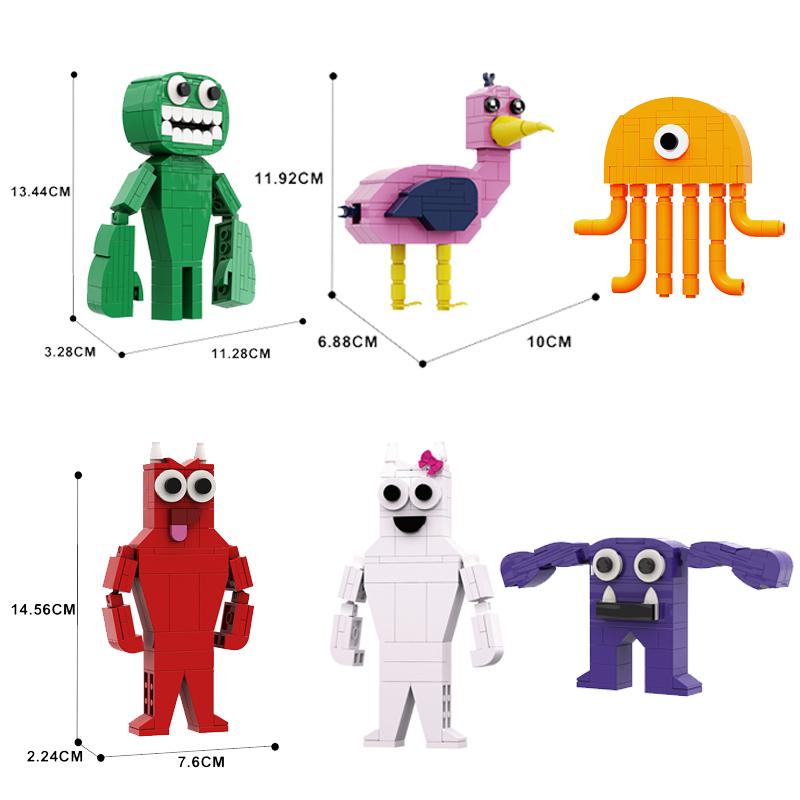 Garten Of Banban Bricks Game Green Monster Jumbo Josh Opila Bird MOC Model Building Blocks Children's Educationa Fans Kids