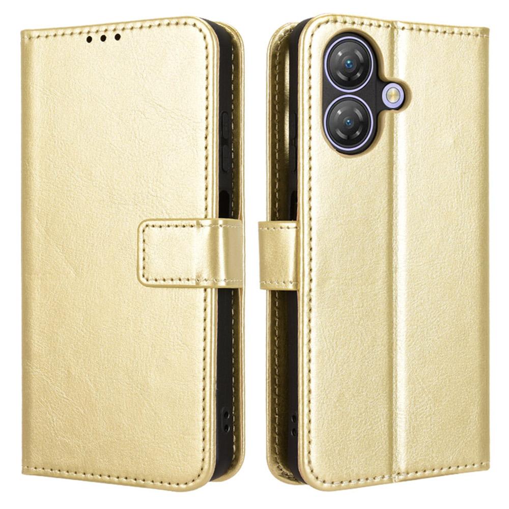 For Ulefone Note 21 Case Crazy Horse Texture PU Leather Phone Wallet Cover
