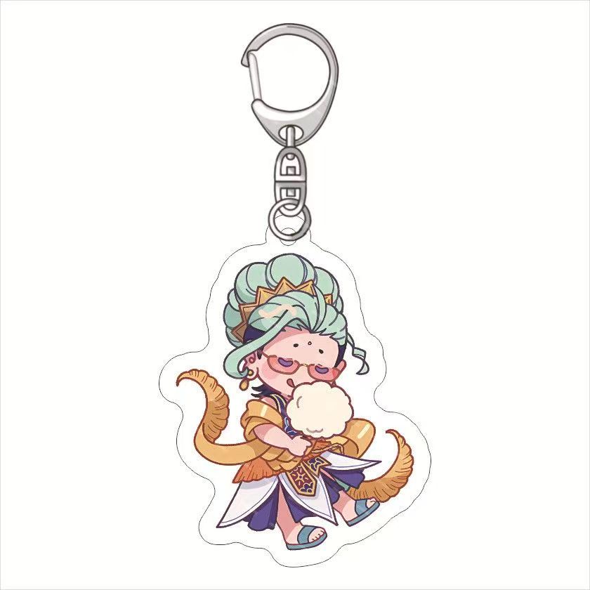 Record of Ragnarok Llavero Anime LuBu Thor Ying Zheng Shiva Gautama Buddha Acrylic Figure Keychain Fans Christmas Gifts