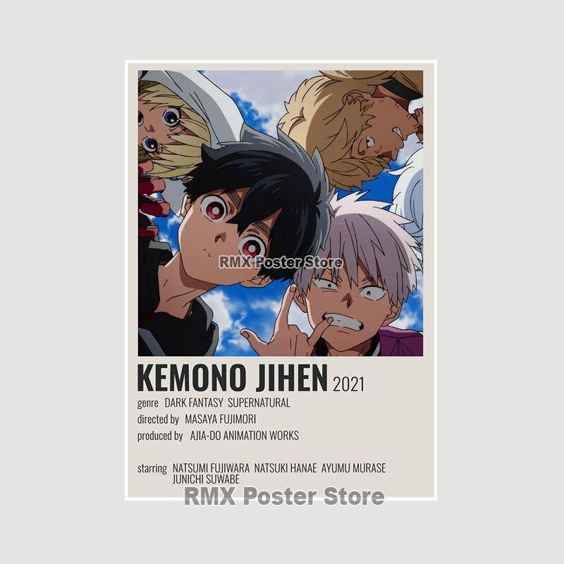 Kemono Jihen Anime Posters and Prints White Coated Paper Art Wall Pictures for Home Bar Cafe Decor Living Room Decoration Mural