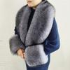 Oversized Fur Cuff Set V Shape Fur Trim Accessories Fluffy Shawl Collar Wrap  Overcoat Matching