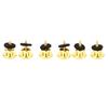 6pcs Guitar Strap Button Smoothly Iron Guitar Strap Locks Easy Installation Guitar Strap End Pins Fo