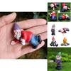 Creative Miniature Naughty Gnome Statues Set For Colorful Garden Ornamentation