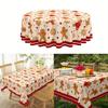 Christmas Gingerbread Man Waterproof Tablecloth Table Decor Reusable Winter Xmas Kitchen Dining Tablecloth Christmas Decorations