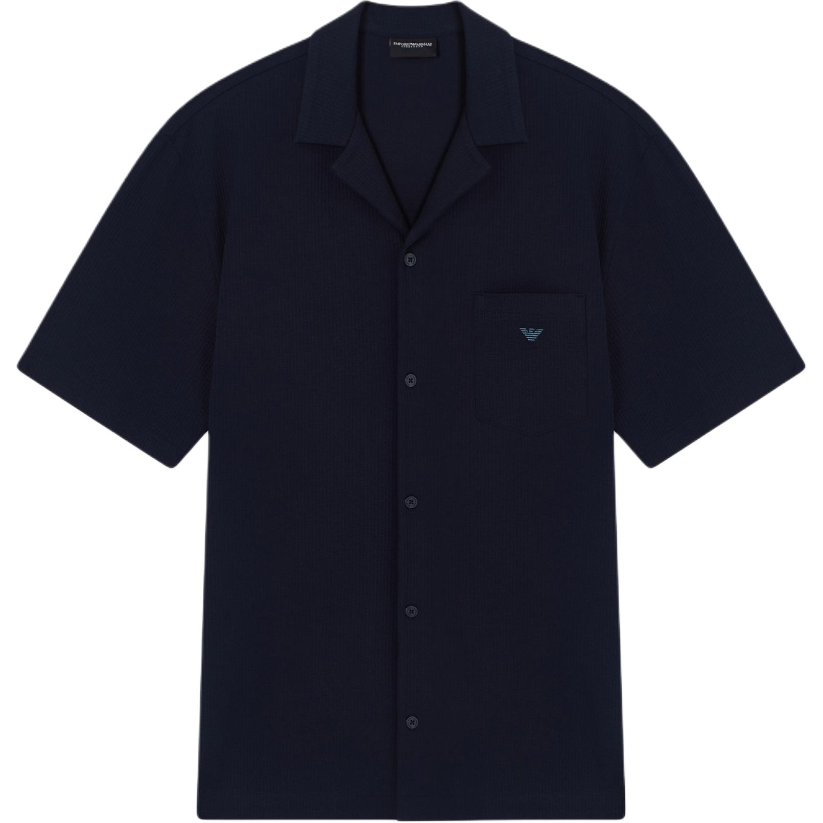 

Emporio Armani Short Sleeve Embroidered Eagle Logo Home Shirt Men shirts EM000633-AF19062-UB102 M
