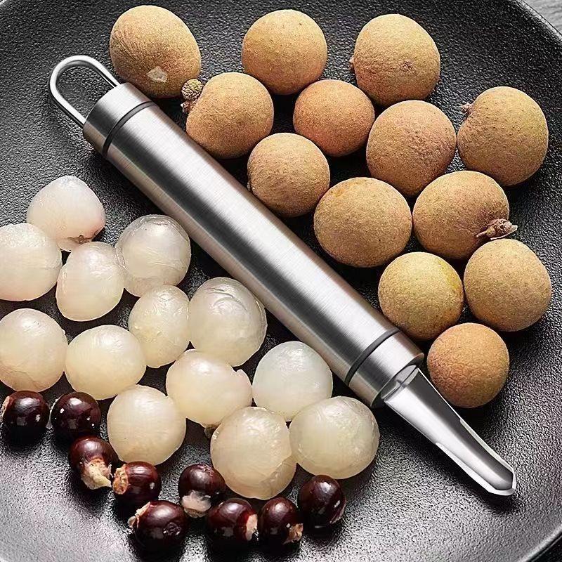 Rimuovi-semi in acciaio inossidabile Strumento per la cottura in cucina Utensile domestico per togliere il nocciolo della frutta Gadget da cucina Multifunzionale Rimuovi-semi Rimuovi-buccia