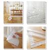 Lace Hem Transparent Tablecloth Waterproof Oil-proof PVC Table Cloth for Home Kitchen Dining Table Decorative Protective Cover