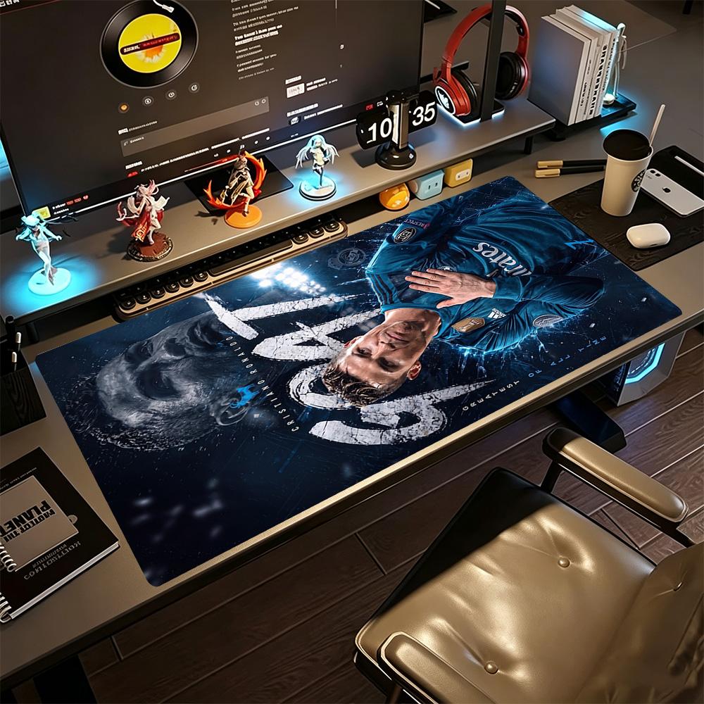 Ronaldo's Legacy Sport Gaming Mauspads Gamer Mauspads HD-Druck Schreibtischunterlage Rutschfeste Gummirückseite Perfekt für Büro Schreibtischzubehör Schule Zuhause