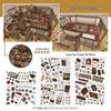 Infeel.Me My Little House 3D Scenery Stickers - Miniature Two-Layer Quiet Book Series