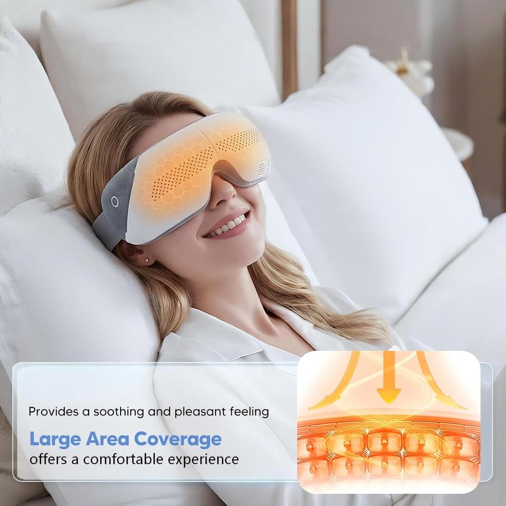 2026 Smart Visual Eye Massager Airbag Pressure Kneading Massage Relieve Fatigue Device Sleep Eye Mask for Improve Sleep Relaxation Gift for Women Men