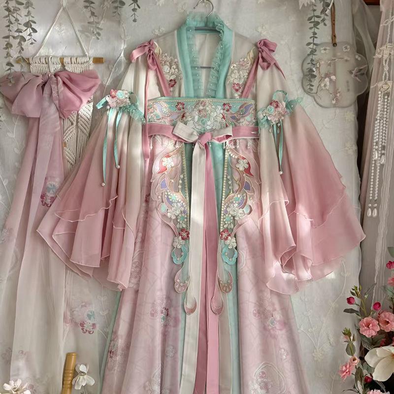Women s 2026 Qixiong Ruqun Hanfu: Spring/Autumn Tang Dynasty Inspired Fairy-Style Costume Medium (M)
