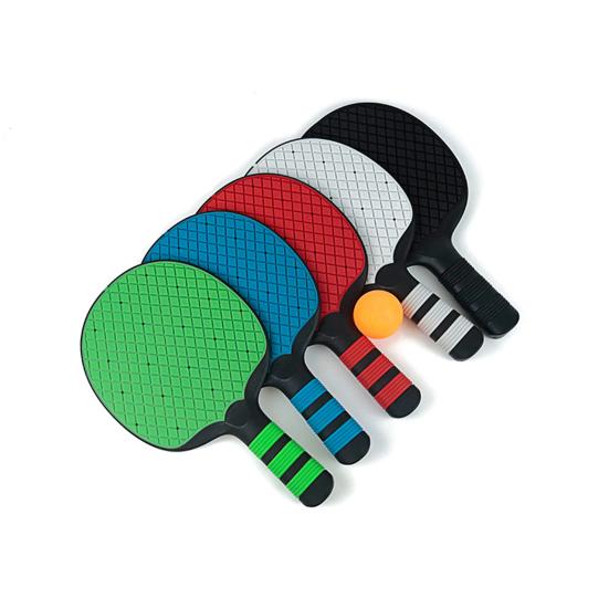 Ping Pong Paddles Silicone Table Tennis Racket Pingpong Training Bat with Ergonomic Handle for Beginner