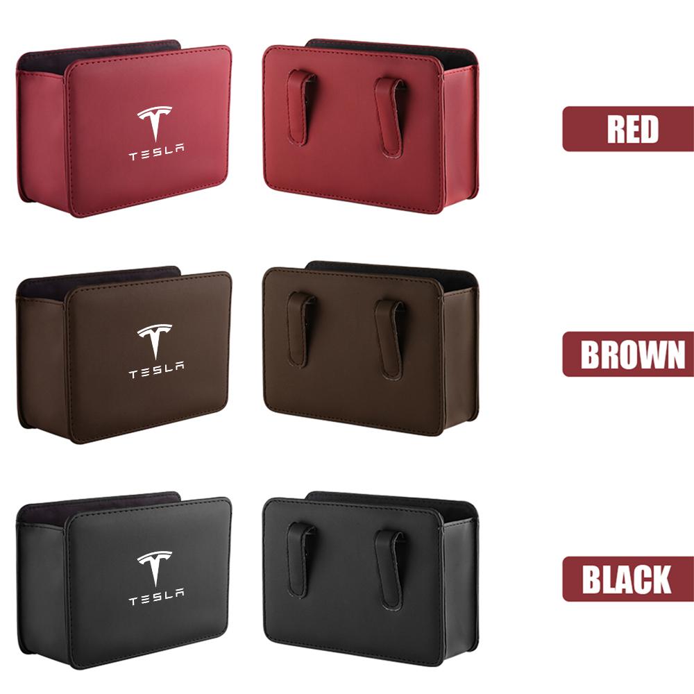 ALZ1 Car Door Side Storage Box Multifunctional Organizers Pocket For Tesla Model 3 Model Y Model S Roadster Coil Model X Cybertruck