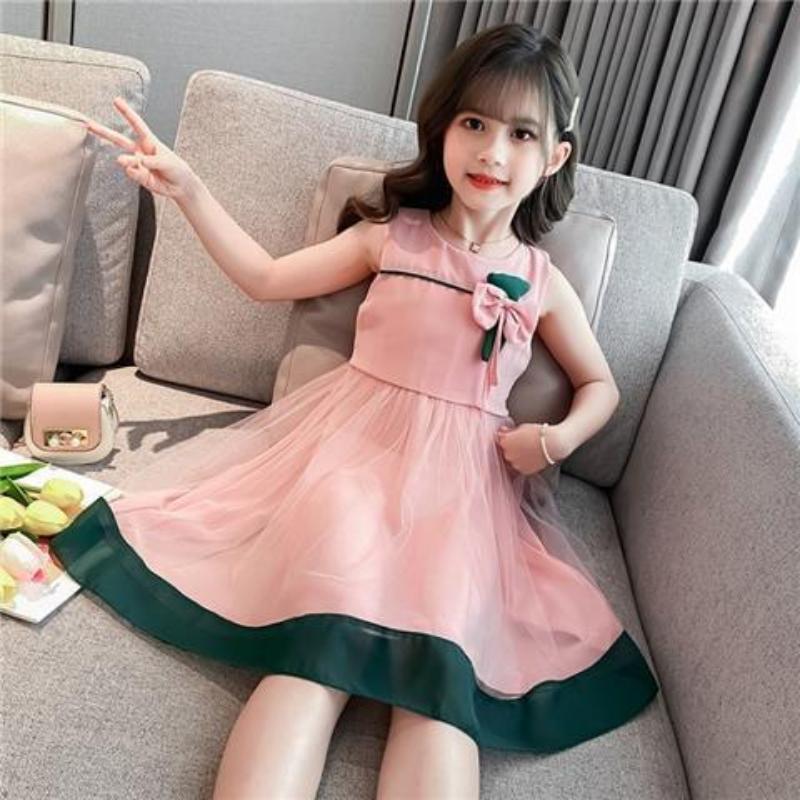 Girls' Fashion Dresses: Summer Children's Sleeveless Princess Dresses