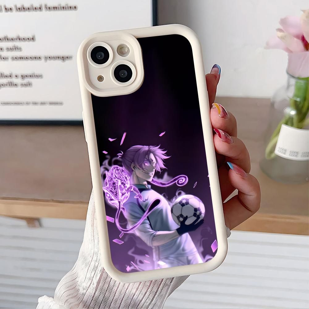 

Blue Lock Reo Mikage Thicken TPU Mobile Phone Case for iPhone 17 16 15 14 13 12 11 Air Pro Max Plus Colorful Cover iPhone 14