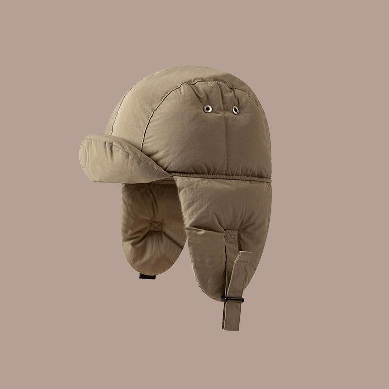 Men's and Women's Winter Thicken Solid Color LeiFeng Hat Warm and Cold Proof Ear Protection Versatile Flying Hat Outdoor Cycling