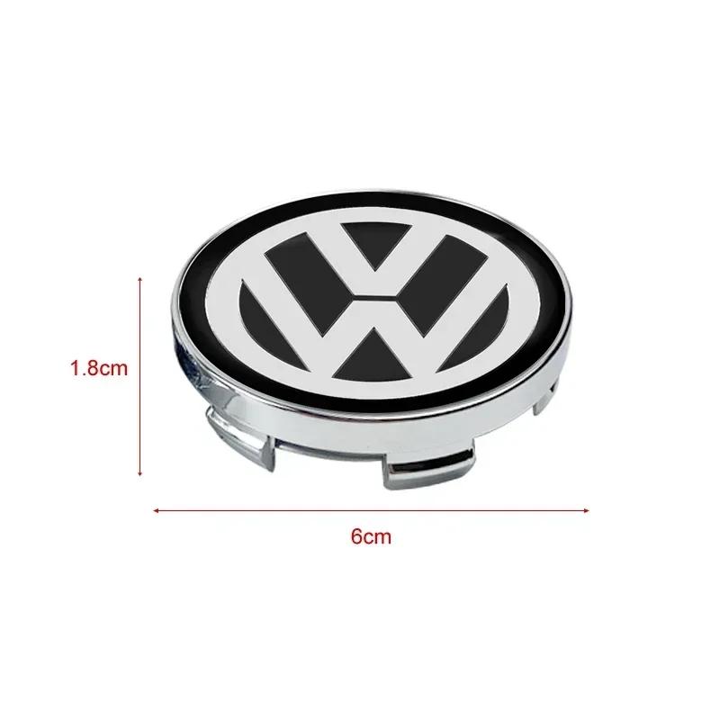 B5 VW For Volkswagen 56/60mm Car Wheel Center Hub Caps Protector Cover Car Accessories For Volkswagen Golf-7 4 5 6 CC T-ROC Shar