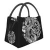Asian Tradition Dragon Totem Insulated Lunch Bags for School Office Chinese Mythology Waterproof Thermal Cooler Lunch Box Women