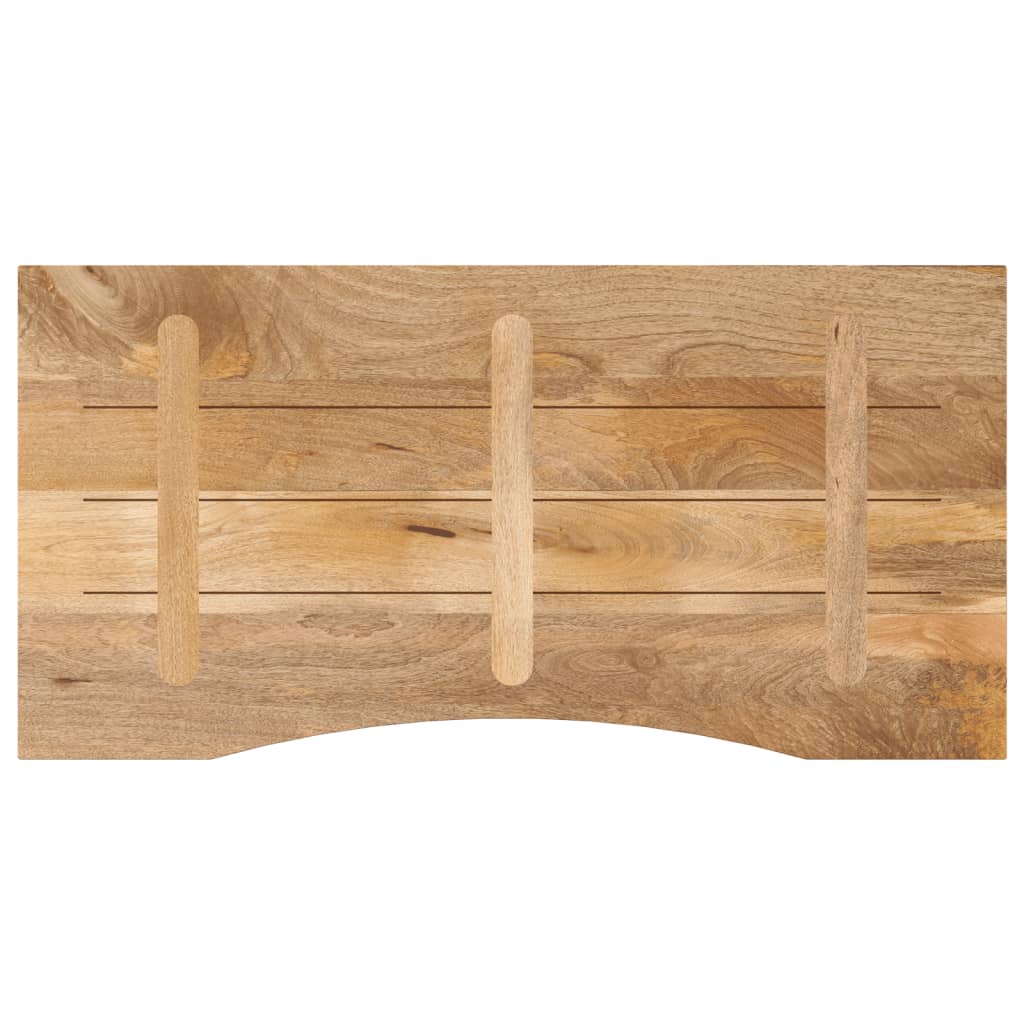Solid Mango Wood Desk Top with Cutout 110 x 60 x 2.5 cm