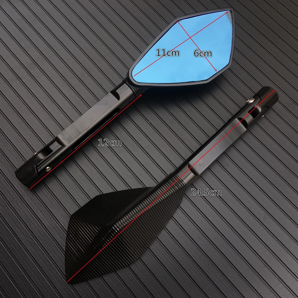Motorbike Motorcycle Big Rearview Mirror Folding Side Mirrors CNC Aluminum Adjusting for KAWASAKI HONDA SUZUKI YAMAHA DUCATI