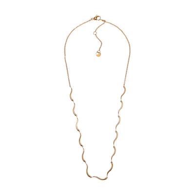 Corrente de Aço Inoxidável Tom Ouro WAVE SKJ1746710 [Skagen] Colar Feminino,