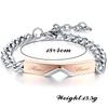 5MM Titanium Steel Valentine's Couple Bracelet - Customizable with Laser Engraving