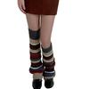 Beenwarmers voor Dames en Meisjes Lolitas Beenwarmer Gestreept Gebreide Lange Beensokken Gothic Harajuku Beenbedekking Sokken