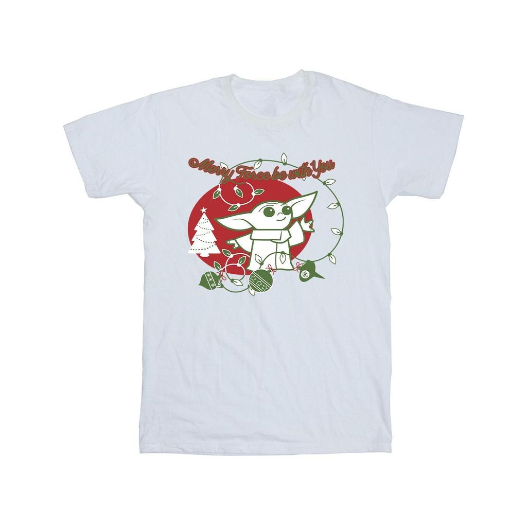 Star Wars The Mandalorian Mens Baby Yoda Force Be With You T-Shirt