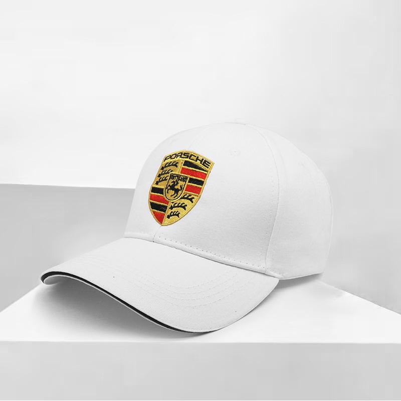 Car Baseball Cap Outdoor Adjustable Casual Sunscreen Hat For Porsche Panamera Macan Boxster Cayman Cayenne 911 718 Accessories