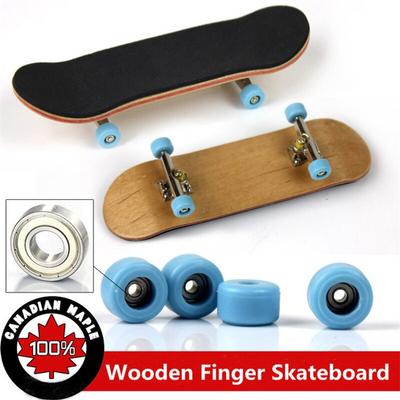 Random Send Professional Bearing Wheels Skid Pad Maple Wood Finger Skateboard Alloy Stent Bearing Wheel Fingerboard Novelty Toys