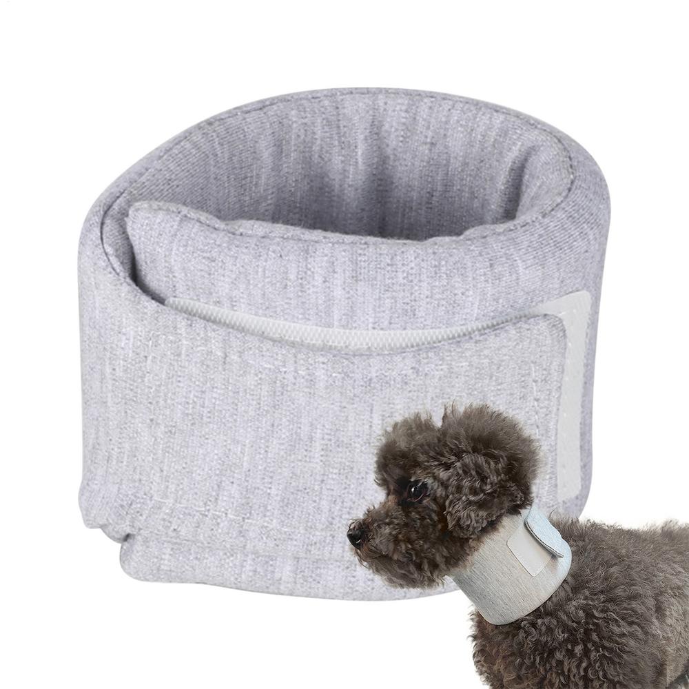 

Восстановительный воротник для собак, щенков, защитный конус на шею от укусов, защитный восстановительный воротник для собак для ветеринарной клиники, ухода за домашними животными, дома, в помещении XS серый