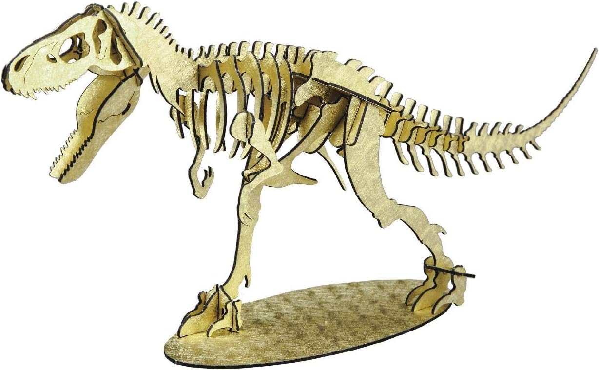 

PazuMe Сделано в Японии 3D Бумага 3D Динозавр Паперкрафт НОВЫЙ Тираннозавр Стендовый Тип Пазл, Пазл, Рекс, (Золото)
