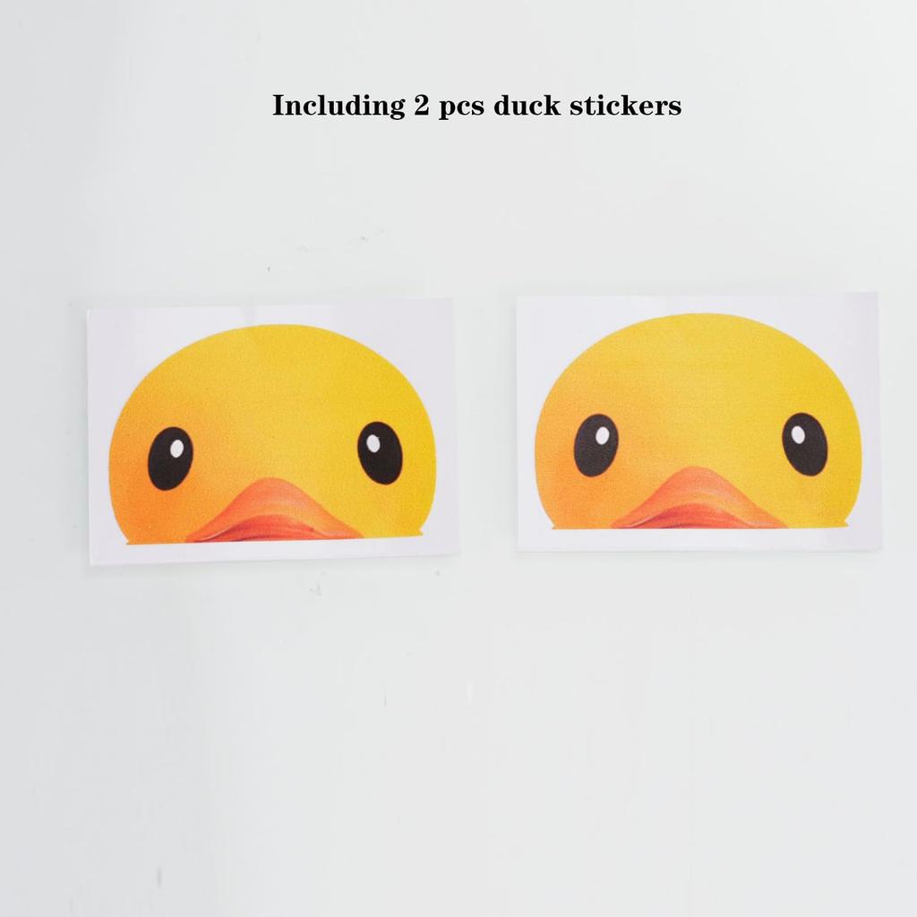 Duck Peeker Rear View Mirror/Windshield Decal,2 Pcs Cute Duck Car Mirror Sticker Vinyl Truck Window Sticker