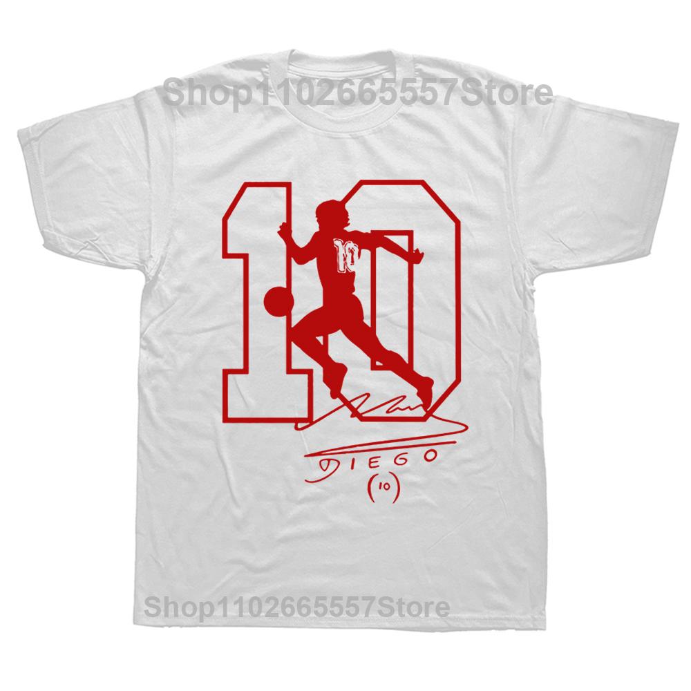 Men Diego Armando Maradona El Dies Argentina Pibe Uomo Bimbo Autografo Funny Casual T-Shirt Clothes T Shirt Men'S O-Neck Tee