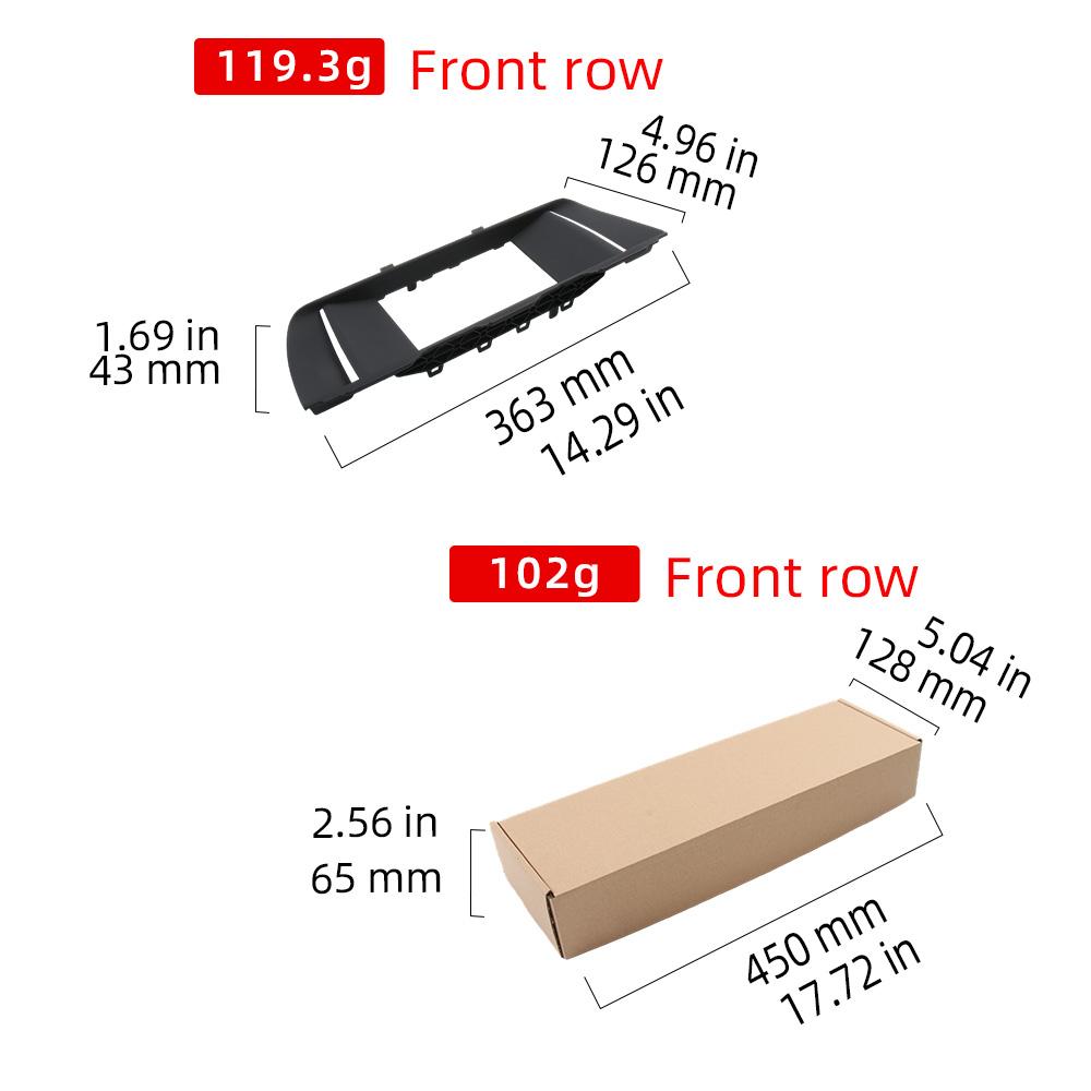 65509301374 LCD displej Dekoratívny rám pre BMW radu 5 F10 F18 2010-2017 ID4 Maľovaný rám rádia Piano Black