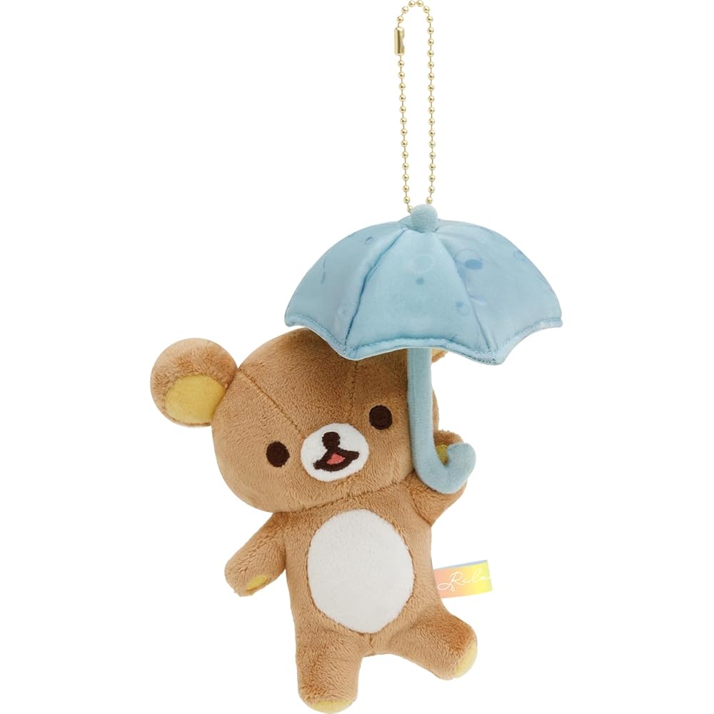 San-X Rilakkuma Hanging Plush Toy Rainy Day Design 165mm x 140mm x 95mm