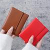 Slim Minimalist Women's Wallet - Ultra-Thin Multi-Function Coin Purse Solid Color Elegant Short Handbag Holder